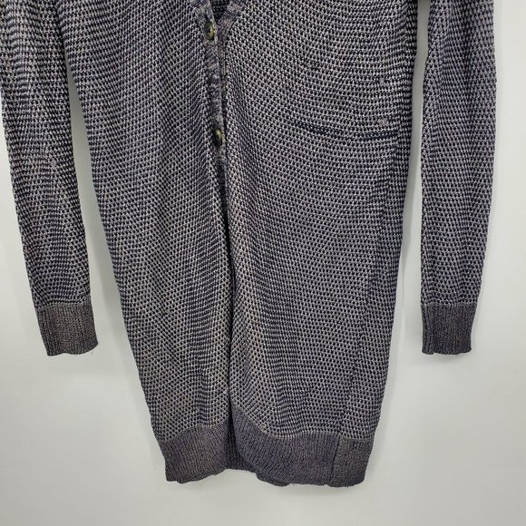 Vince Linen Blend Women's Long Oversized Button Front Cardigan Sweater XXS - Picture 12 of 14